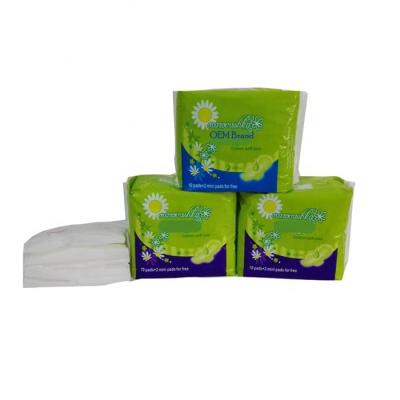 China Shimoon Factory Brand Negative Super Ion Absorbent Low Price Cotton Sanitary Napkin for sale