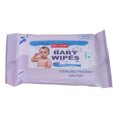 China Free Sample Spunlace Nonwoven Fabric Professional Open Sticker Baby Products China Wet Cleaning Wipes for sale