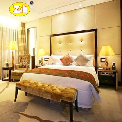 China Foshan Zesheng Mercury Hotel Bedroom Furniture Traditional King Size Hotel Bedroom ZH-269 for sale