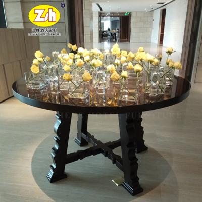 China Modern fashion hotel lobby flower table hotel console set hotel furniture ZH-LP014 for sale