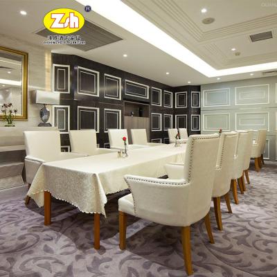 China Modern Modern Restaurant Furniture Round Dining Table Long Chair ZH-S831 for sale