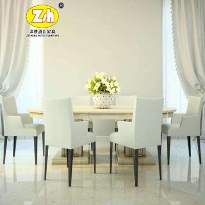 China Modern New Design Foshan Restaurant Wooden Furniture Dining Chair And Table ZH-L020 for sale