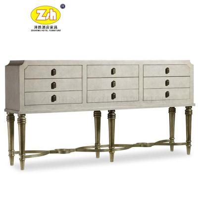 China Contemporary modern hotel wooden six drawer chest tables ZH-T290 for sale