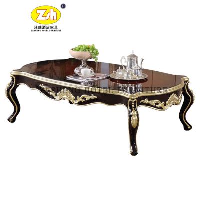 China Contemporary New Design ZH-T213 Classic Round Wooden Coffee Table for sale