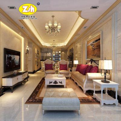 China PANEL Wood Foshan Living Room Furniture Classic Sofa Set ZH-S821 for sale