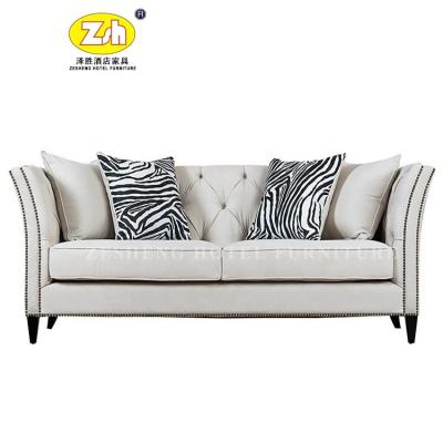 China Modern Hotel Sofa Fabric Living Room Furniture Sofa ZS-09 for sale