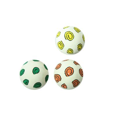 China Sports Toy Factory Direct Sales Cute 32mm Green Bouncy Ball Hi Custom Printed Bouncy Balls for sale