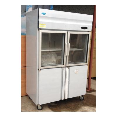 China Upright Refrigerator Freezer 201/304 Stainless Steel Restaurant Kitchen Equipment Commercial 4 Doors Refrigerator for sale