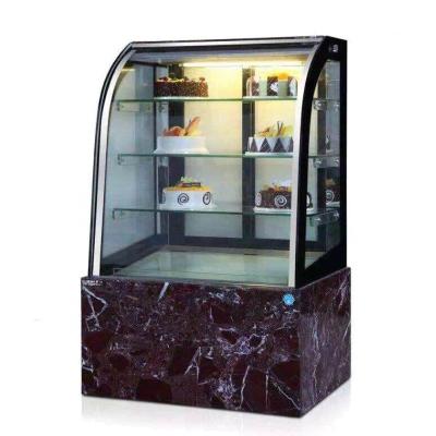 China Commercial Refrigerated Single-temperature Mini Refrigerator Fruit Display Cabinet Table Top Cake Showcase Cooler for sale