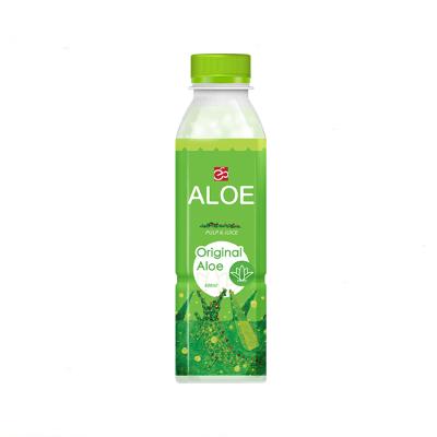 China Natural Hot Selling Aloe Juice Low Fat Drink Health Beverage 500ML/bottle for sale