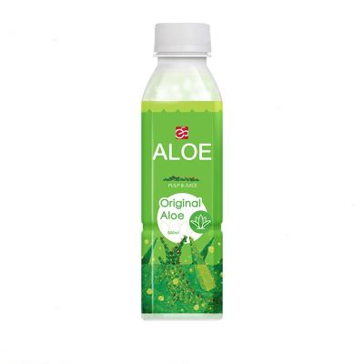 China 500ml Natural Bottled Original Aloe Vera Drink To Quench Thirst And Replenish Energy for sale