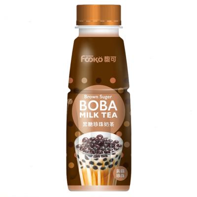 China Tea Drinks Healthy And Delicious 300ml Brown Sugar Flavored Taiwan Boba Milk Tea Drink for sale