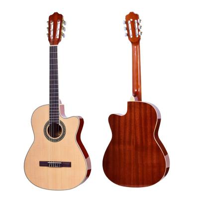 China Entry Level Spruce Fir Wood 39inch Nanyang Classical Guitar for sale