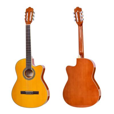 China Fir Level Spruce Wood Entry Level 39in Nanyang Wood Classical Guitar for sale