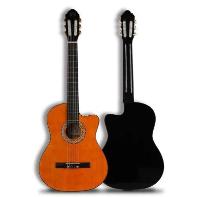 China Spruce 39inch Beginner Classical Guitar Missing Corner Spruce Wood Acoustic for sale