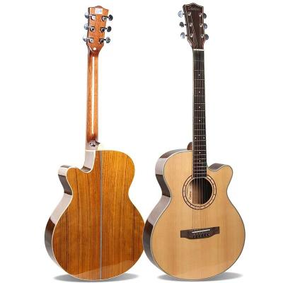 China Acoustic Guitar Spruce Flawless Single Plate Peach Wood for sale