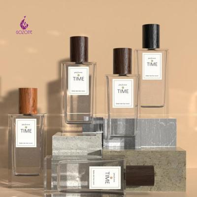 China Luxury Vintage Glass Cosmetic Perfume Bottle 30Ml Square Black Perfume Spray Bottle for sale