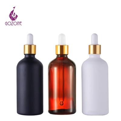 China Reasonable Price Cosmetic Cylinder 15Ml Essential Oil 1Oz Black Frosted Glass Dropper Bottle for sale