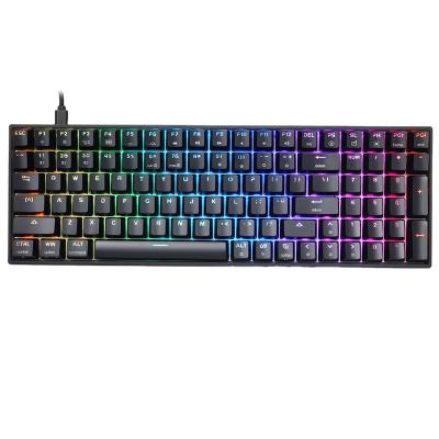 China Victory-Lock Skyloong Keyboard Usb Black 96 Keys Keyboard ABS Mechanical Cable Desktop Key for sale