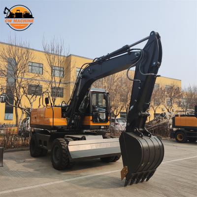 China Construction Machinery Wheel Drive Bucket Excavator China Cheap Wheel Digging Excavator 20 Ton for sale