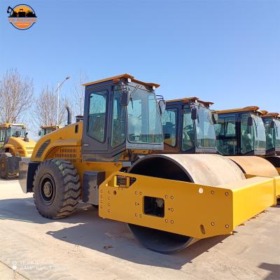 China Plant Planning and Construction Machinery 14ton Vibratory Road Roller Drum Netting Single Road Roller for sale