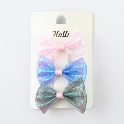 China Beautiful Bowknot Hair Clips Newest Design Hair Clip High Quality Portable Hair Accessories For Kids for sale