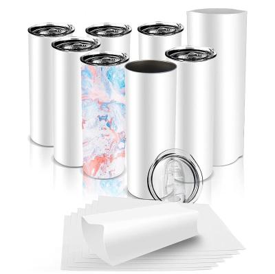 China 2022 viable hot sale 20 oz sublimation and color changing skinny stainless steel tumbler with straw for sale