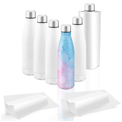 China Sustainable Eco Friendly Insulated White Stainless Steel Sublimation Water Bottle Double Wall for sale