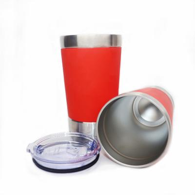 China Sustainable Customized Eco Friendly Popular 16oz Vacuum Insulated Stainless Steel Coffee Mugs With Rubber for sale