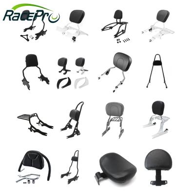 China For Motorcycle Multi-shape Sissy Bar Passenger Backrest Motorcycle Rear Seat Passenger Racepro Passenger For Harley Davidson Series for sale