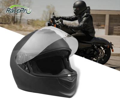 China Sun Shield Racepro Men's Bike Helmet Brawler Carbon Fiber Sun Shield Full Face Motorcycle Helmet for sale