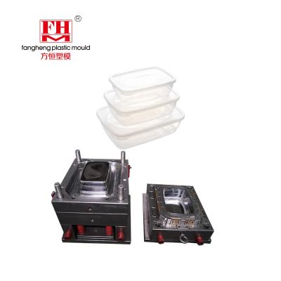 China Plastic Plastic Take Away Food Container Mold Salad Box Mold Plastic Bento Lunch Box Mold for sale