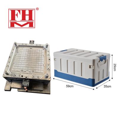 China Plastic Storage Crate Plastic Folding Injection Molds for sale