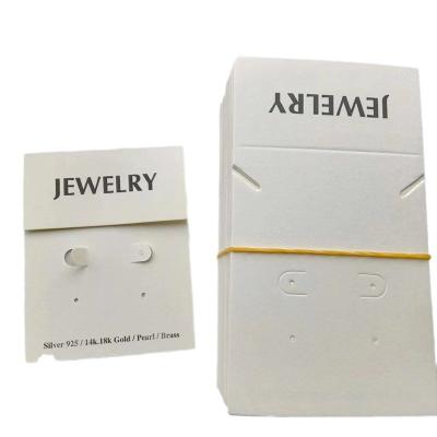 China Ear studs Necklace jewelry packaging paper card earrings hanging tags ring cards in stock for sale