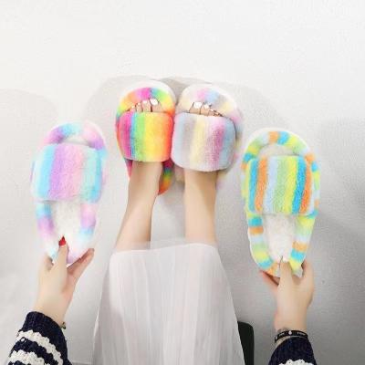 China Fashion trend women's wear open-toed cotton slippers for indoor and outdoor use for sale