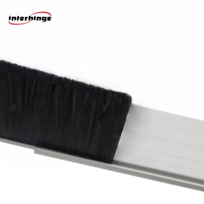 China Modern Customized Bristle Metal Back Strip Nylon Brush For Sealed Dustproof for sale