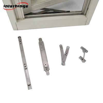 China Modern Adjustable Locking Hinge Accessories Window Pass Through Aluminum Arm For UPVC Windows Stay for sale