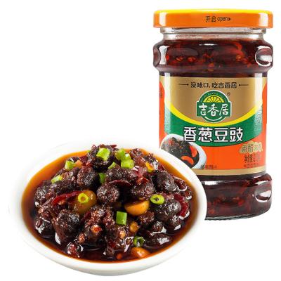 China Instant after opening the bottle Hot Sale Appetizer Dishes Lkk Chili Bean Sauce 8 Oz Sauted Soybeans With Scallions for sale