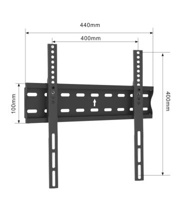 China Fashion OEM Black Hospital TV Stand Removable TV Wall Mount 32