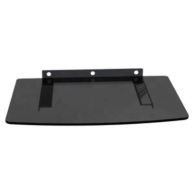 China Economy Set Top Box Shelf DVD Wall Support Glass Mount 300X200X5MM for sale