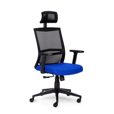 China (Height) Mesh Office Chair Manufacturer With High Adjustable Back Ergonomic Adjustable Headrest With Synchronized A-position Tilting Mechanism for sale