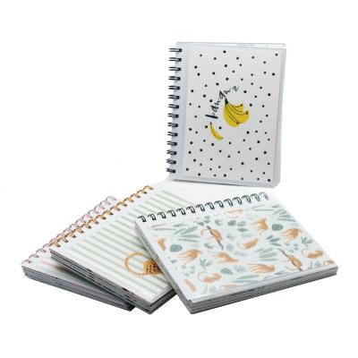 China Costomazible Printed Composition Notebook Exercise Board Floral Spiral Notebook for sale