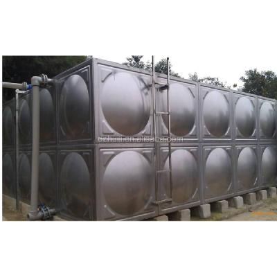 China Hotels price cheap ss 304 316 food grade welding stainless steel hot water tank pressed steel sectional water tank price for sale