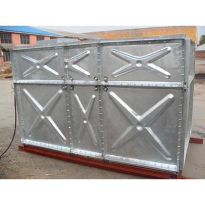 China Hotels Factory Price Stainless Steel Rectangular Modular Panel Elevated Water Storage Tower Tank Used On Steel Tower for sale