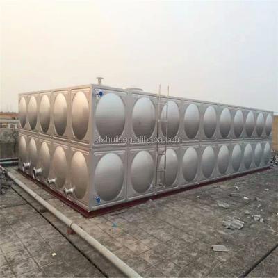 China Hotels factory price 316 stainless steel water tank insulation welding rectangular hot water tank 1000 10000 liter panel tank for sale