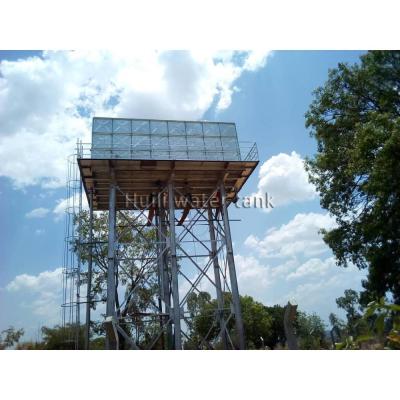 China Hot Dipped Galvanized Modular Sectional Elevated Tower Steel Structure Hotels Water Aerial Tower Tower Steel Water Tank In Kuwait for sale