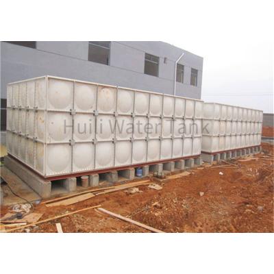 China Hotels Rectangular Insulated Assembled SMC GRP Water Storage Tank Fiberglass Water Tank FRP Panel Tank Price for sale