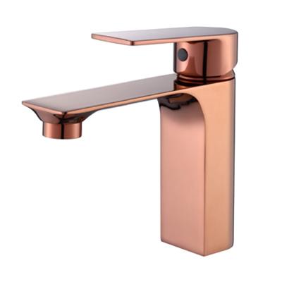 China Luxury Matte Black Water Saving Basin Faucet Bathroom Basin Faucet Cold And Hot Thermostatic Deck Mounted Mixer Tap for sale