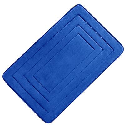 China Modern Newest Microfiber Embossed Bath Mat Set, Foam Cover Bathroom Kitchen Bedroom Inside Foam Back Bath Mat Non Slip for sale