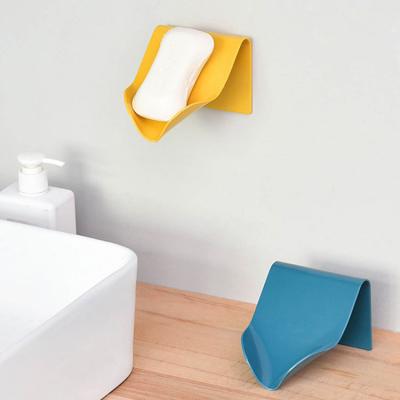 China Modern Multifunctional Punchless Soap Dish, Ideal Bathroom Kitchen Shower Counter Soap Box Tray For Bathroom for sale